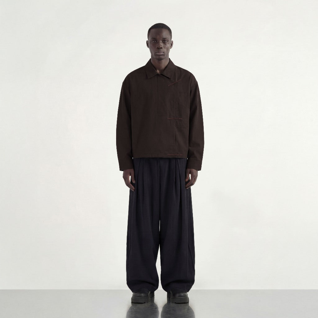 Nomadstudio - Brown Shanghai / Chinese Double Pocket Jacket