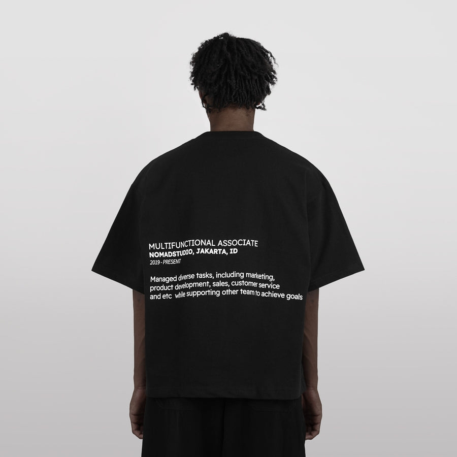 Nomadstudio - Black Heavyweight Associate Boxy Oversized T-Shirt
