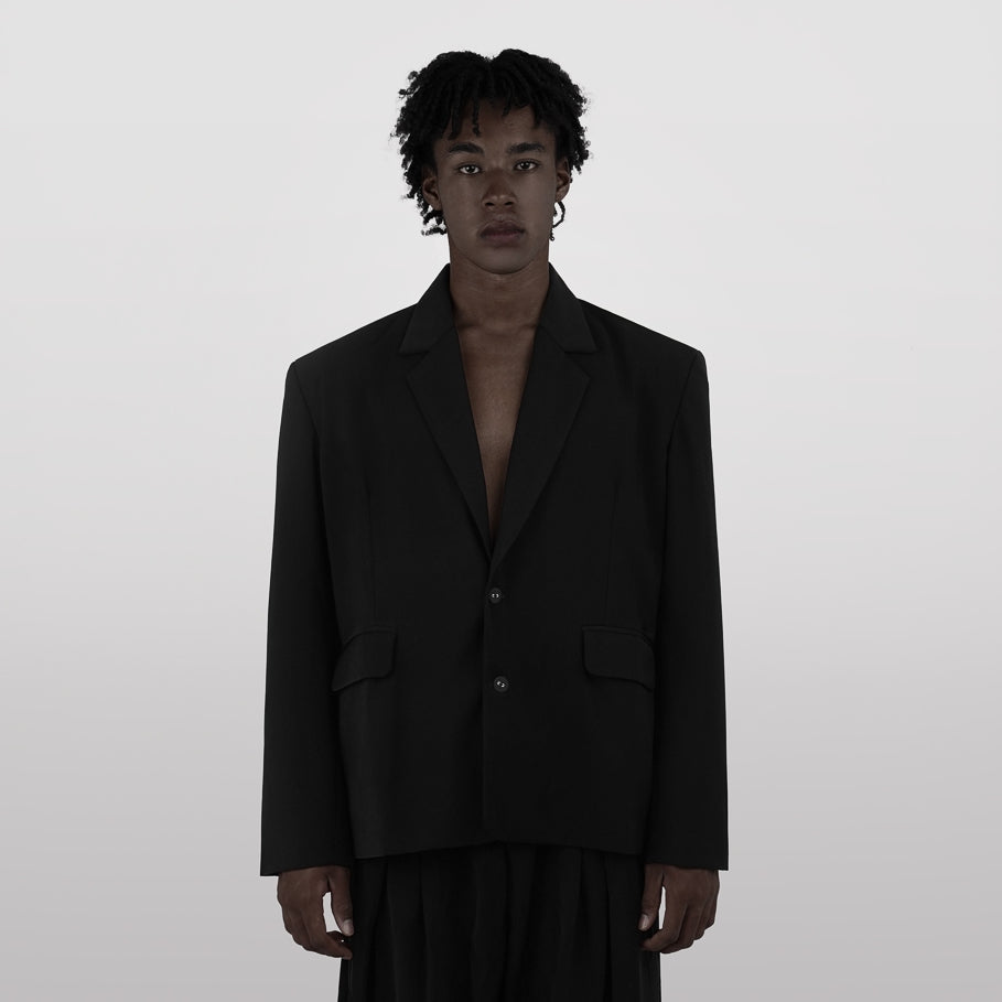 Nomadstudio - Black Metal Plate Work Blazer