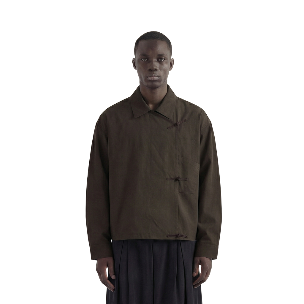 Light Brown Shanghai / Chinese Double Pocket Jacket
