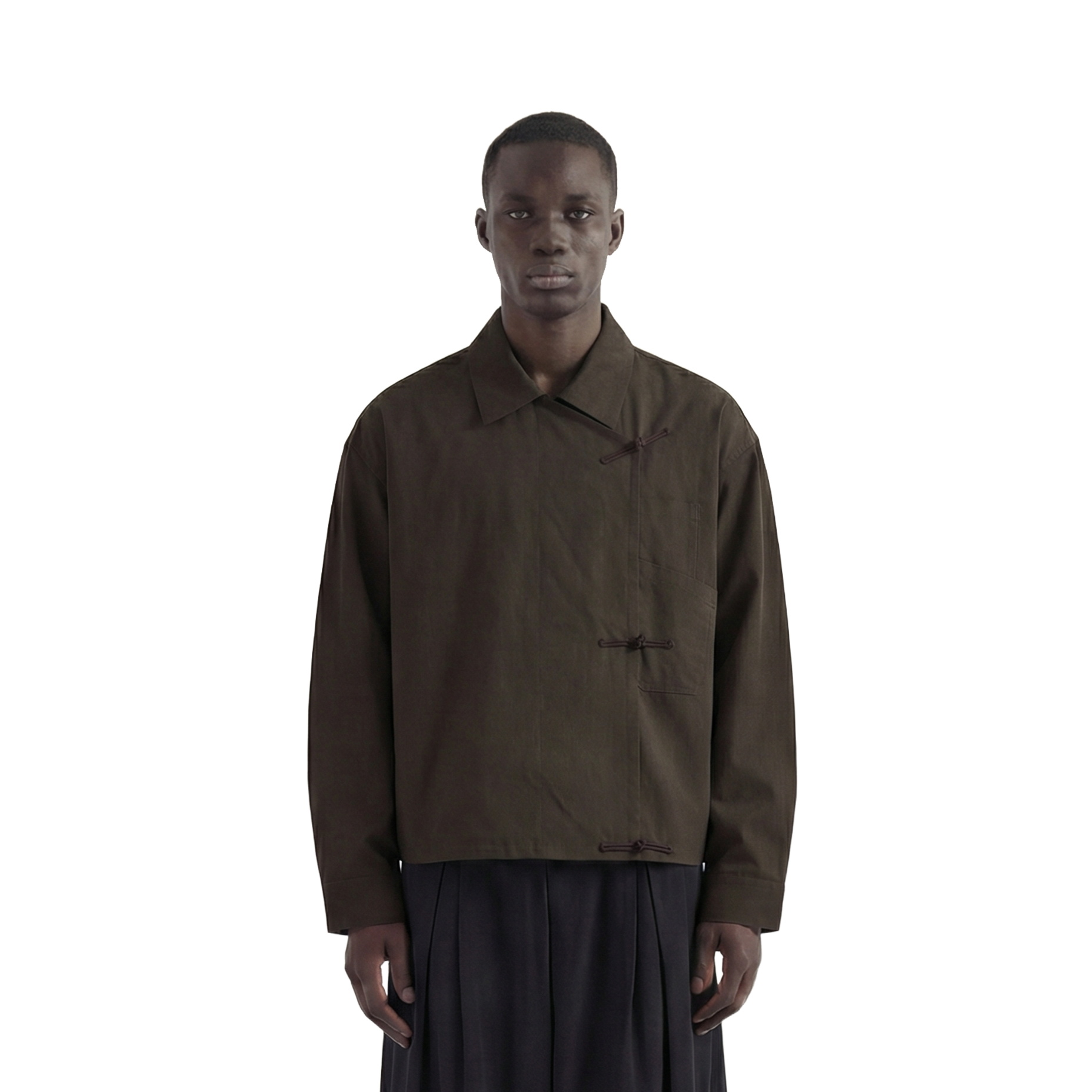 Light Brown Shanghai / Chinese Double Pocket Jacket