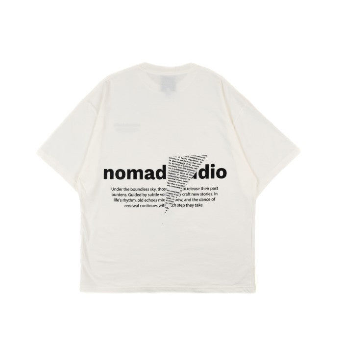 NOMADSTUDIO Reborn -  White Triangle Patch Oversized T-Shirt