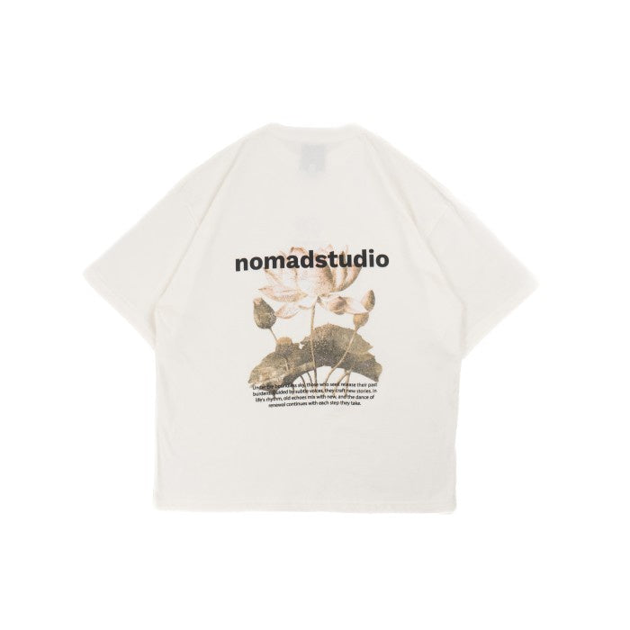 NOMADSTUDIO Reborn - White Lotus Oversized T-Shirt