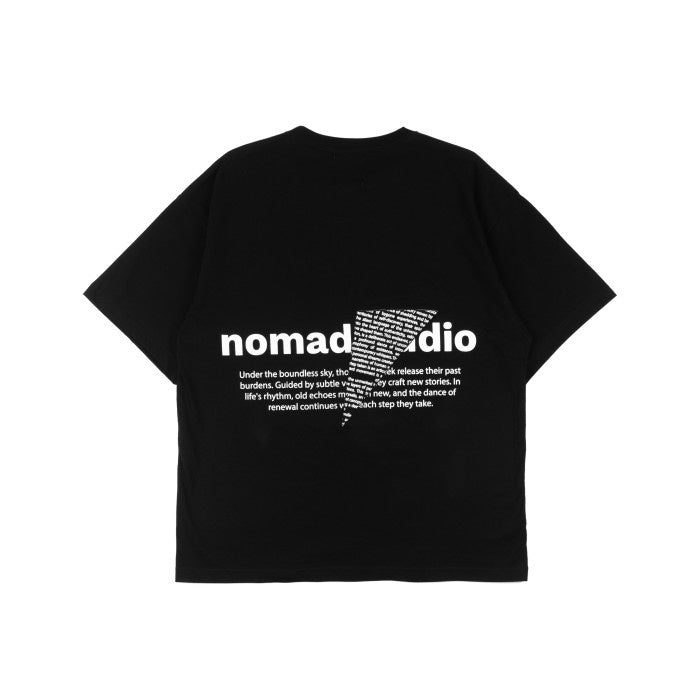 NOMADSTUDIO Reborn - Black Triangle Patch Oversized T-Shirt