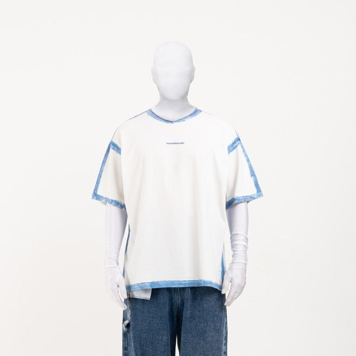 NOMADSTUDIO Hue - White Sprayed Oversized T-Shirt