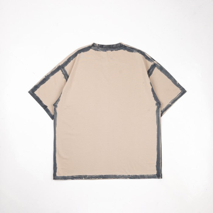 NOMADSTUDIO Hue - Light Brown Sprayed Oversized T-Shirt