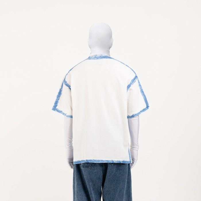 NOMADSTUDIO Hue - White Sprayed Oversized T-Shirt