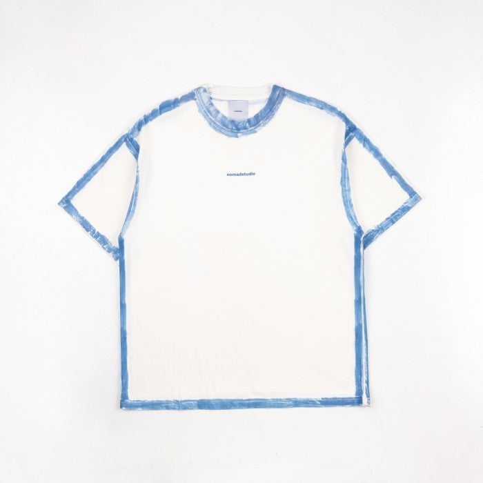 NOMADSTUDIO Hue - White Sprayed Oversized T-Shirt