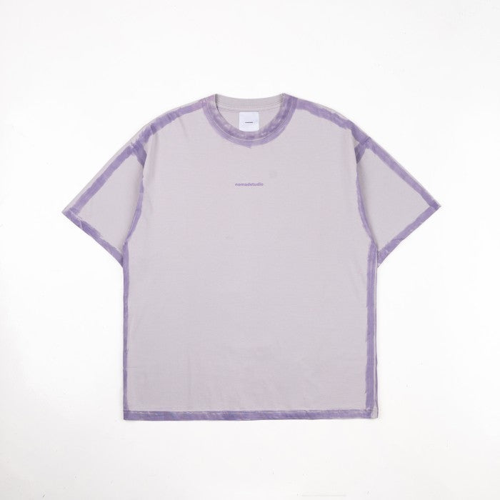 NOMADSTUDIO Hue - Purple Sprayed Oversized T-Shirt