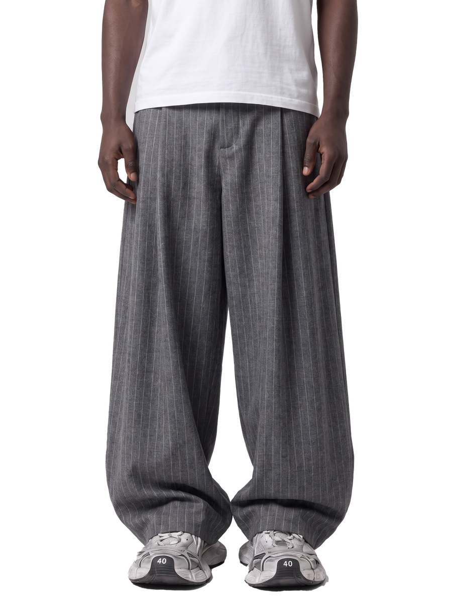 Grey Stripes Triple Layer Pants